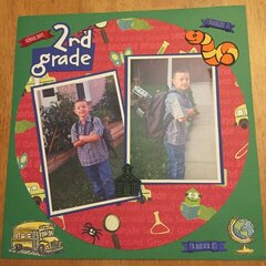 First Day of 2nd Grade Layout