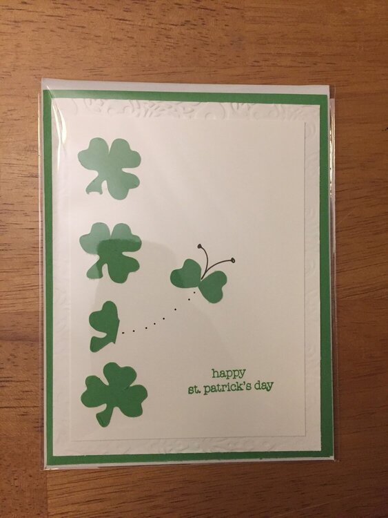 Clover St Patrick&#039;s Day Card