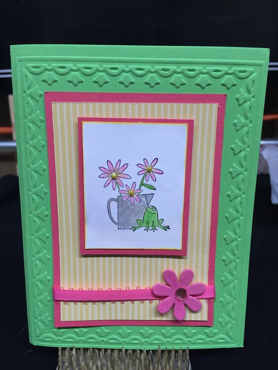 Spring Frog card