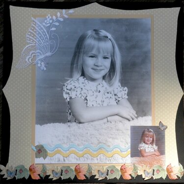 Butterfy Kisses Portrait Layout