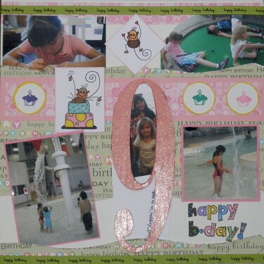Anna&#039;s 9th Birthday Layout Page 1