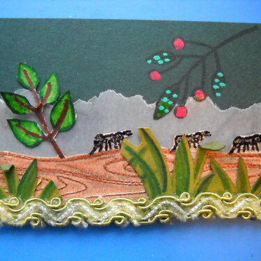 The ants go marching ATC card #1