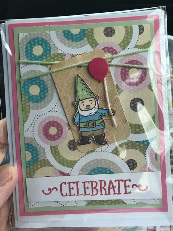 Celebrate Gnome Card