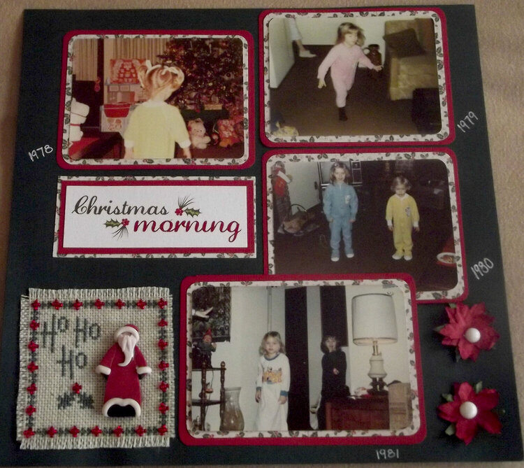 Vintage Christmas Morning Page 1 Layout