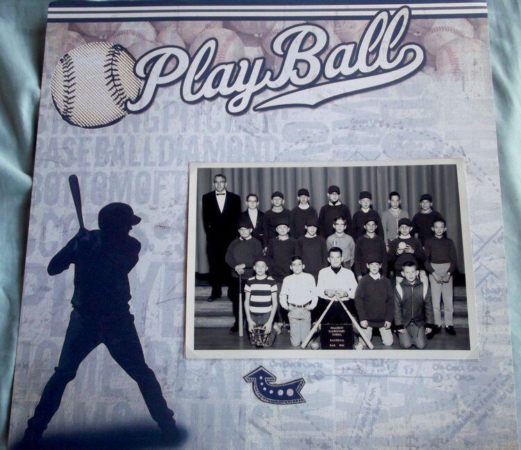 Play Ball Baseball 1960s layout