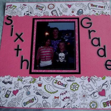 First Day Sixth Grade Layout