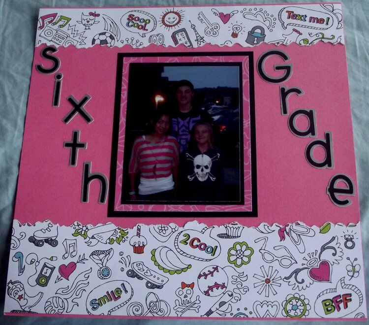 First Day Sixth Grade Layout