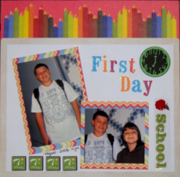 First Day 7th Grade Layout