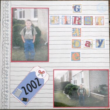 First Day First Grade Layout