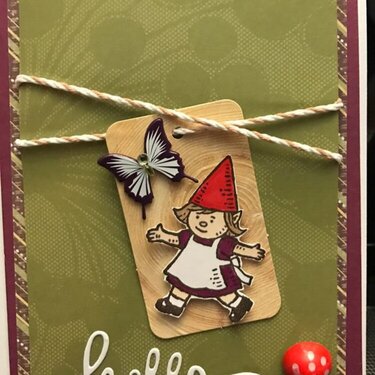 Gnome Tag Card