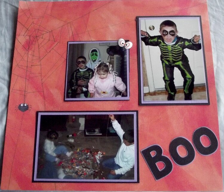 Halloween 2002 Layout - Boo