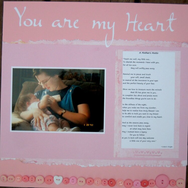 You are my Heart - Daughter Layout