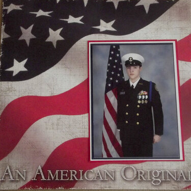 An American Original ROTC Portrait Layout