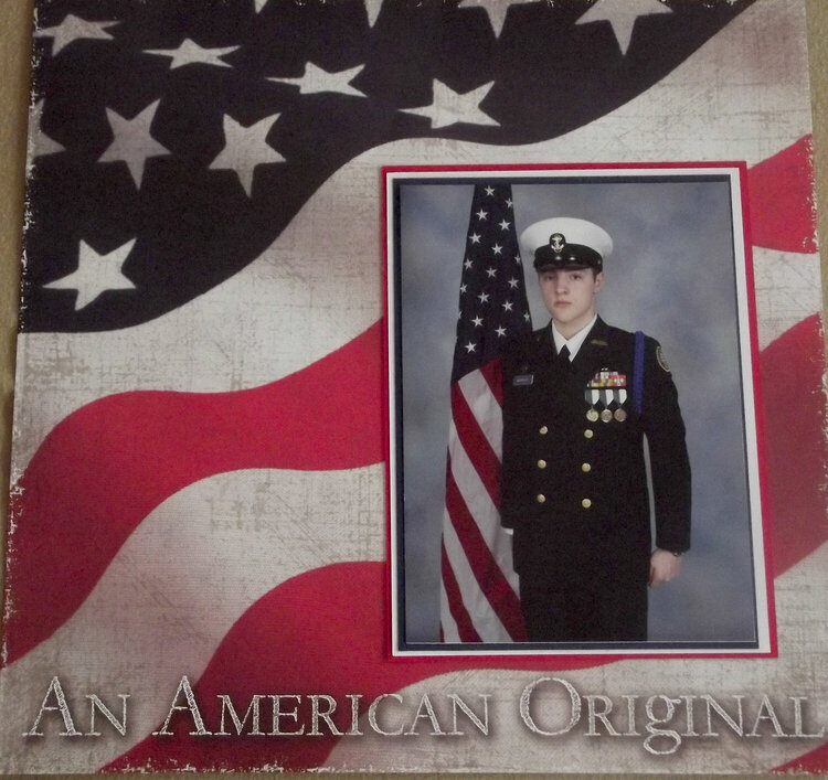 An American Original ROTC Portrait Layout