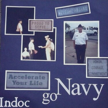 Indoc Go Navy! Layout