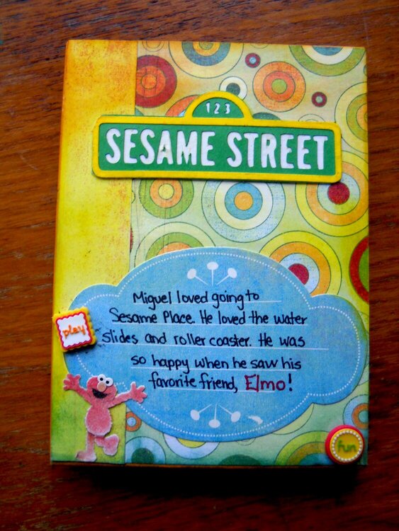 Sesame Place Mini Book - Front Cover