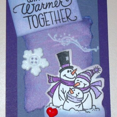 Winter is warmer together ATC Card