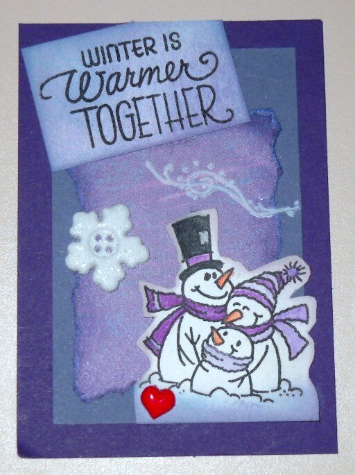 Winter is warmer together ATC Card