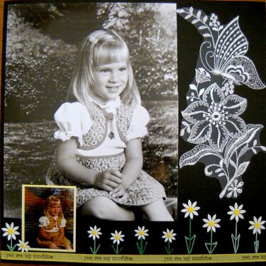 You are my Sunshine portrait layout