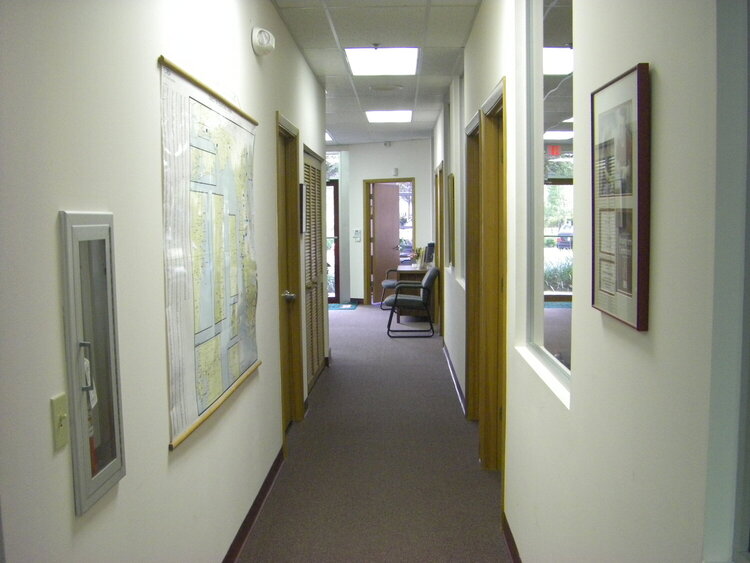 View down the hall