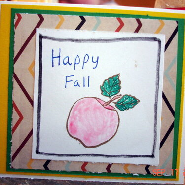 Happy Fall card