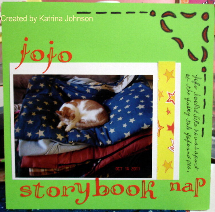 Jojo&#039;s storybook nap