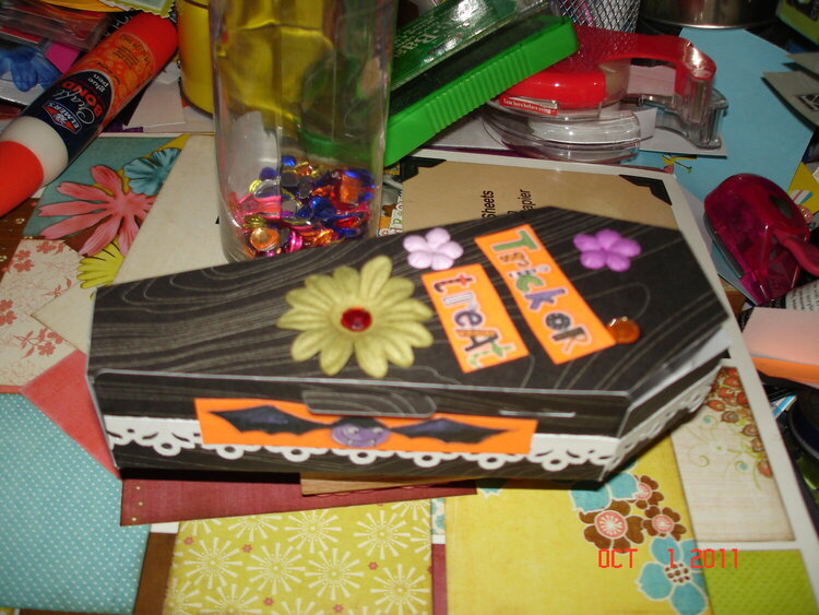 Decorated coffin