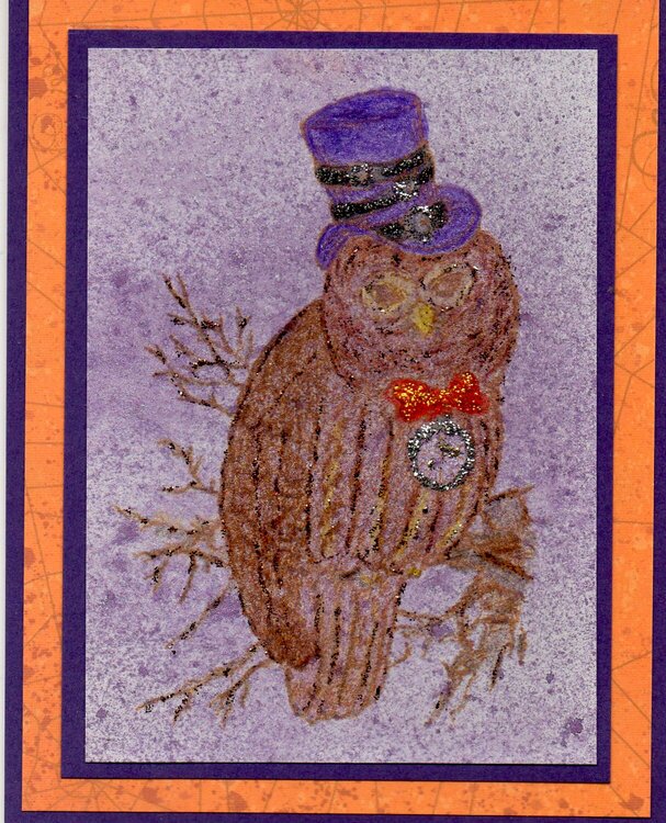 Purple Top Hat Owl