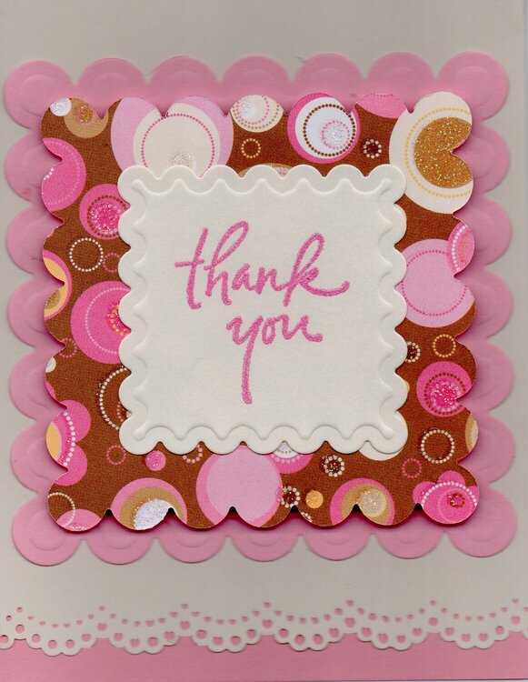 Thank you  - Pink &amp; Brown