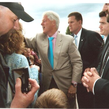 bill clinton in anaconda, montana