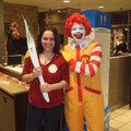 Me, Ronald & the Olympic torch!