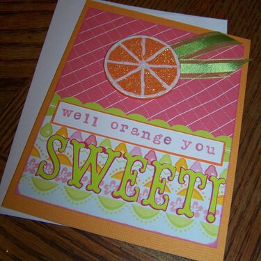 Orange Citrus Card