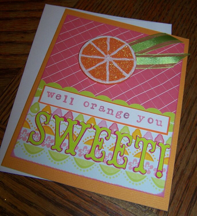 Orange Citrus Card