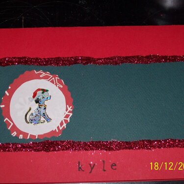 Kyles dalmation christmas card