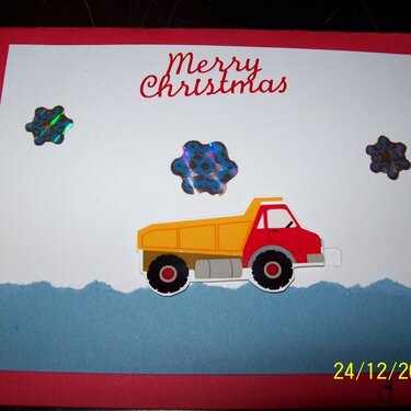 Dads Moving Truck Card