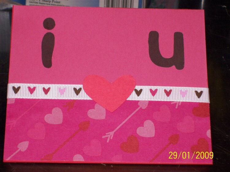 I &lt;3 u card