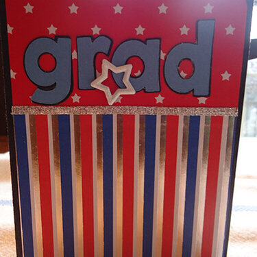 Red, White and Blue Graduation Card