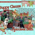 Puppy Games at the Reindeer Barn