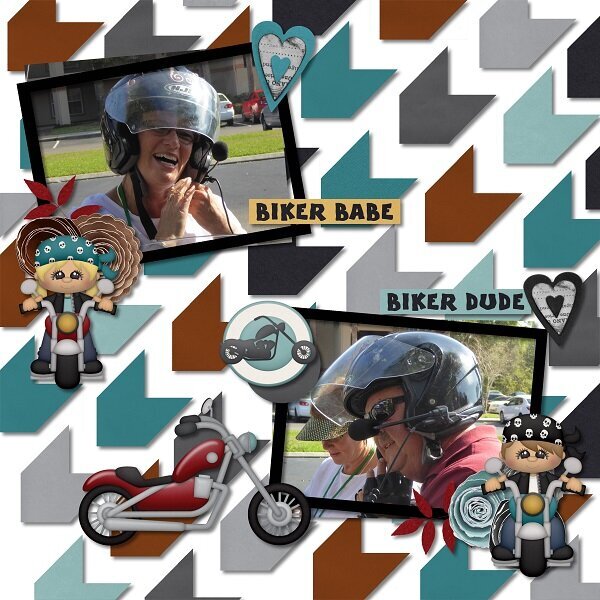 Born to Ride with Miss Fish Template