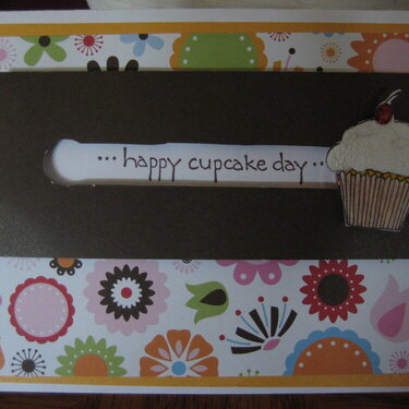 Cupcake Spinner Card