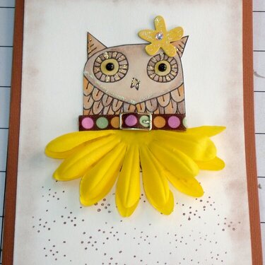 Girly Owl all occasion card