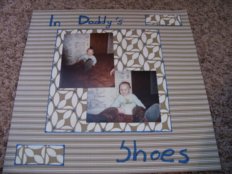 In daddy&#039;s shoes