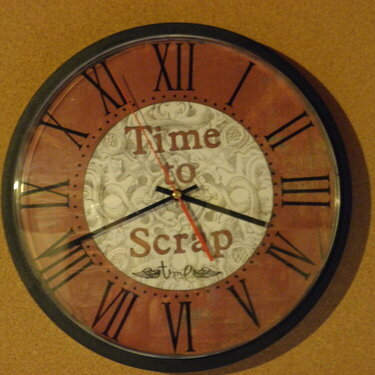 Clock for scraproom