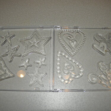 acrylic stamps in CD case