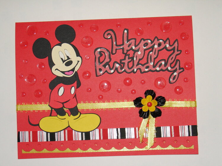 My 1st Mickey Card
