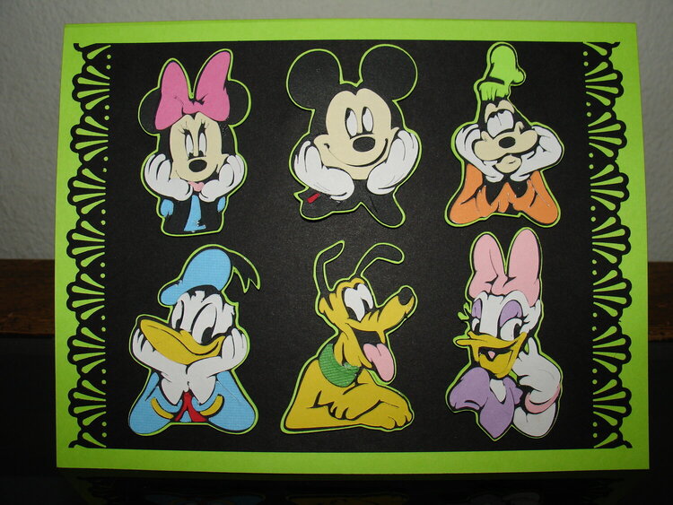 Mickey &amp; Friends B-day card