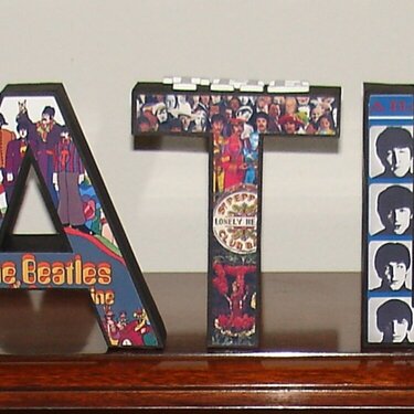 All Paper 3D Letters (The Beatles)