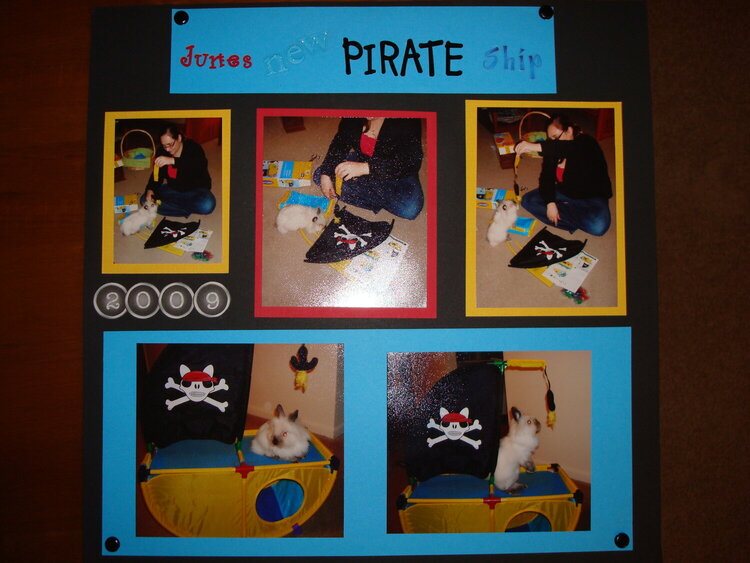 Our Bunny&#039;s Toy Pirate Ship