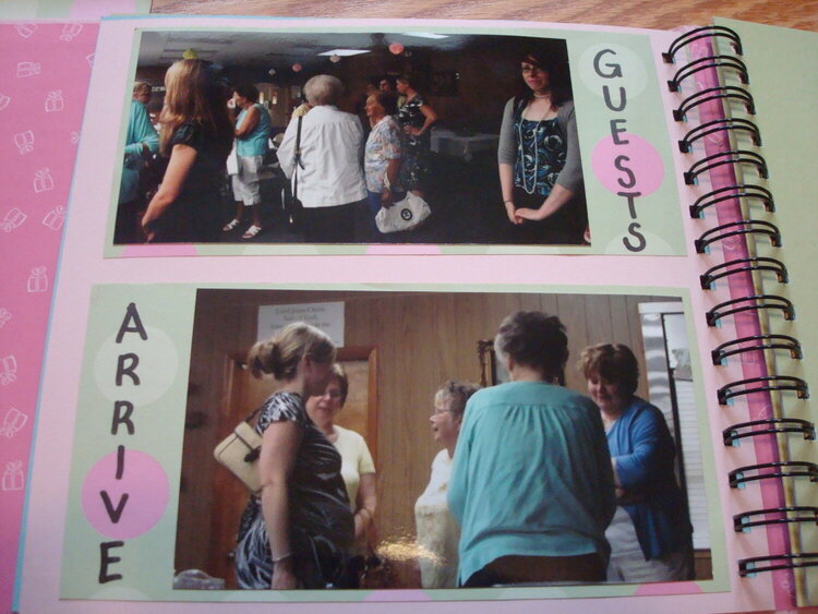 Bridal Shower book. Guests Pg