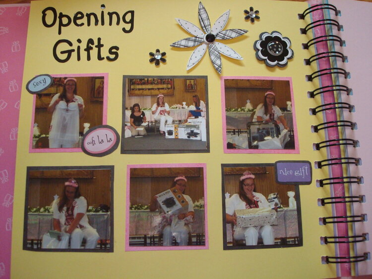 Bridal Shower Book - Opening Gifts